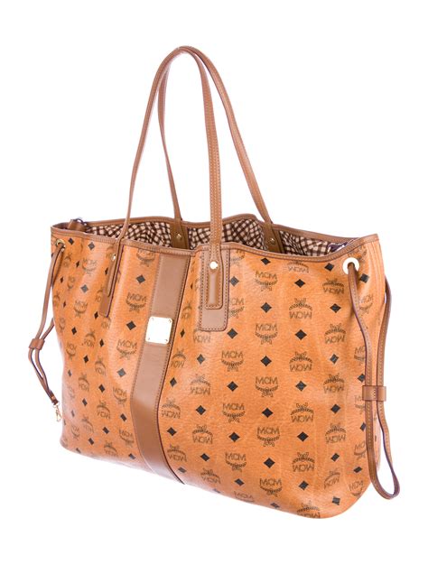 mcm visetos shopper tote|mcm large visetos tote.